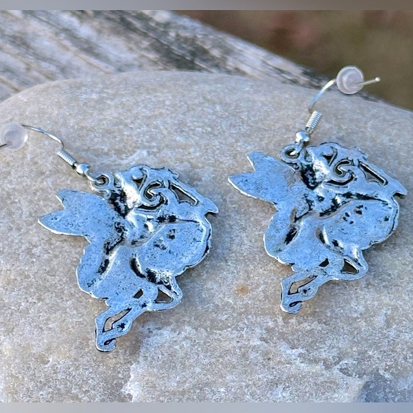 🧚‍♀️ Y2K Fairy Dust Aurora Borealis AB Pendant Necklace Earrings - Picture 10 of 11